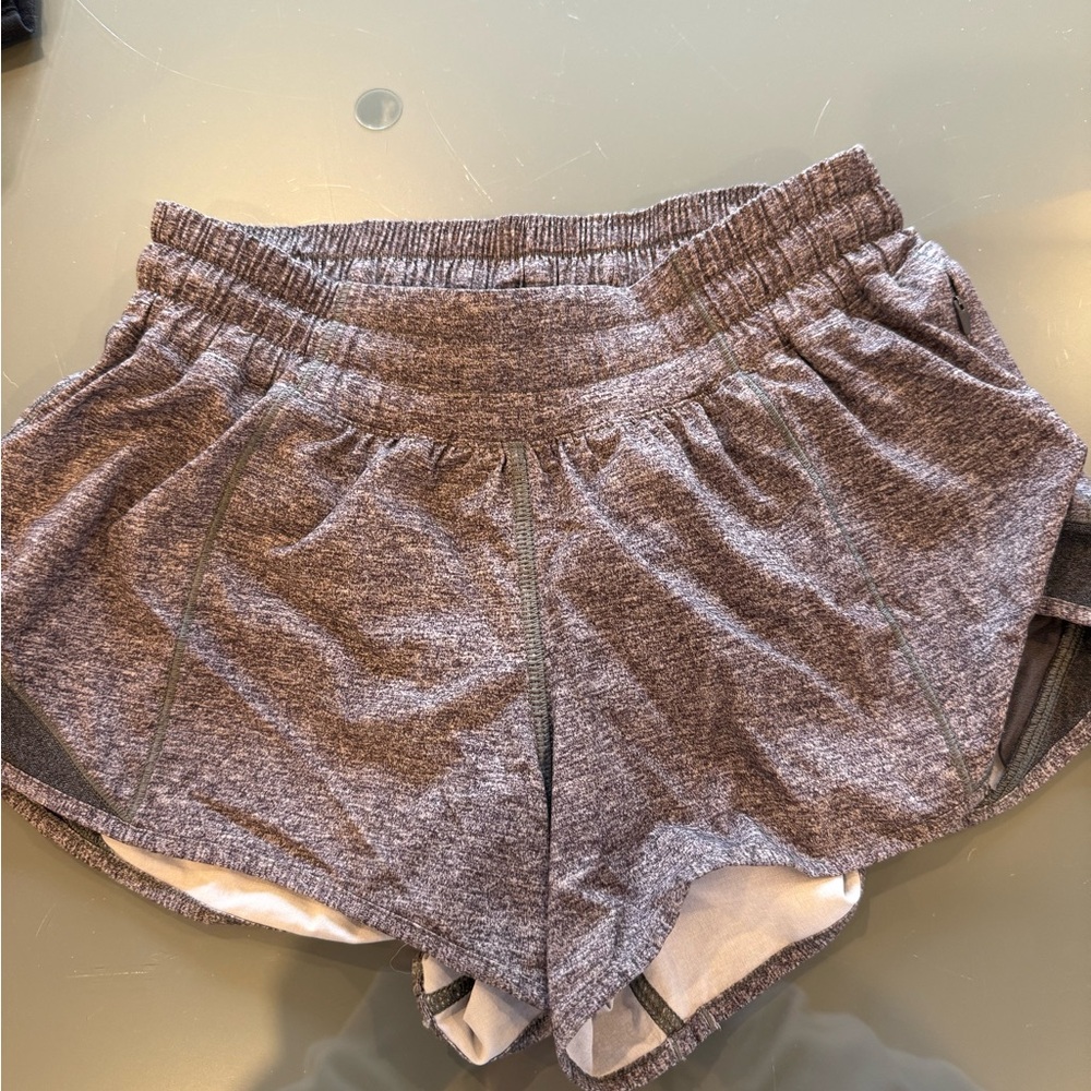 lululemon athletica Heathered Gray Athletic Shorts